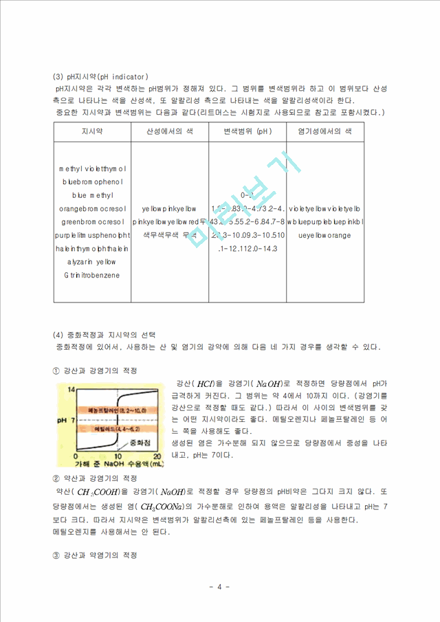 [자연과학]분석화학 - 산염기 적정.hwp